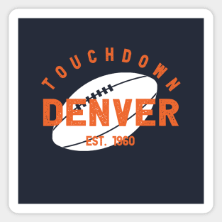 Denver Football Team Sticker